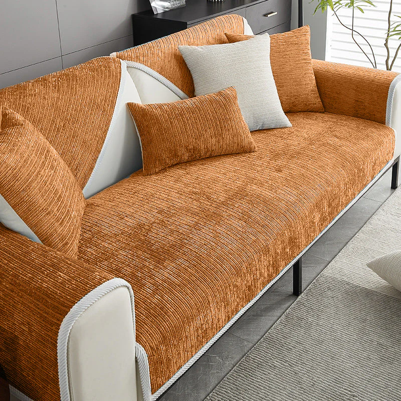 Housse de canapé en tissu chenille antimicrobien imperméable et anti rayures - Image 11