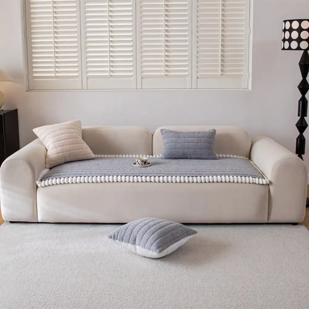 Housse de canapé épaisse confortable en velours décorative antidérapante - Image 12