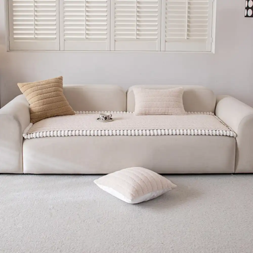 Housse de canapé épaisse confortable en velours décorative antidérapante - Image 13