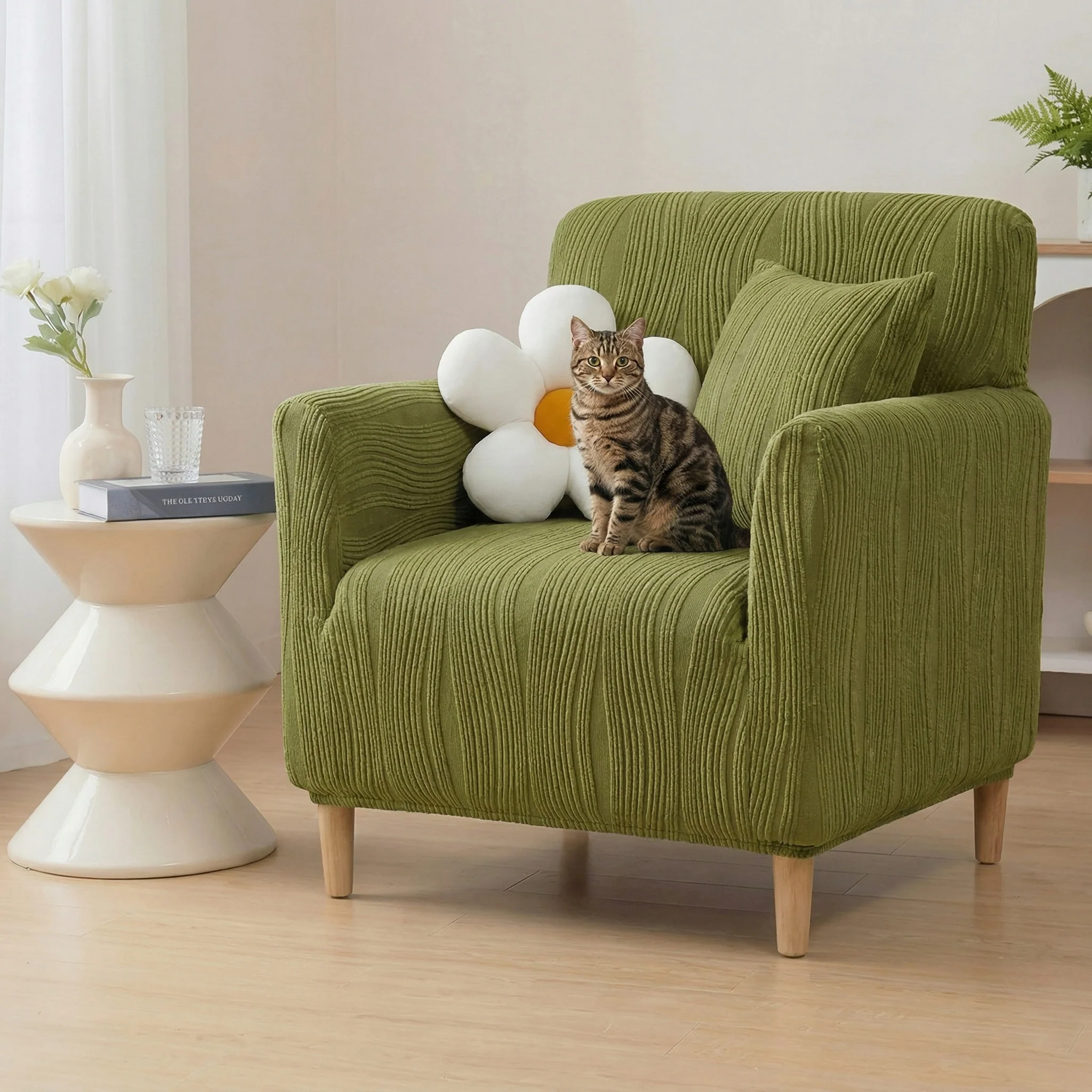 Housse de fauteuil, canapé extensible 1, 2, 3, 4 places anti-rayures - Image 13