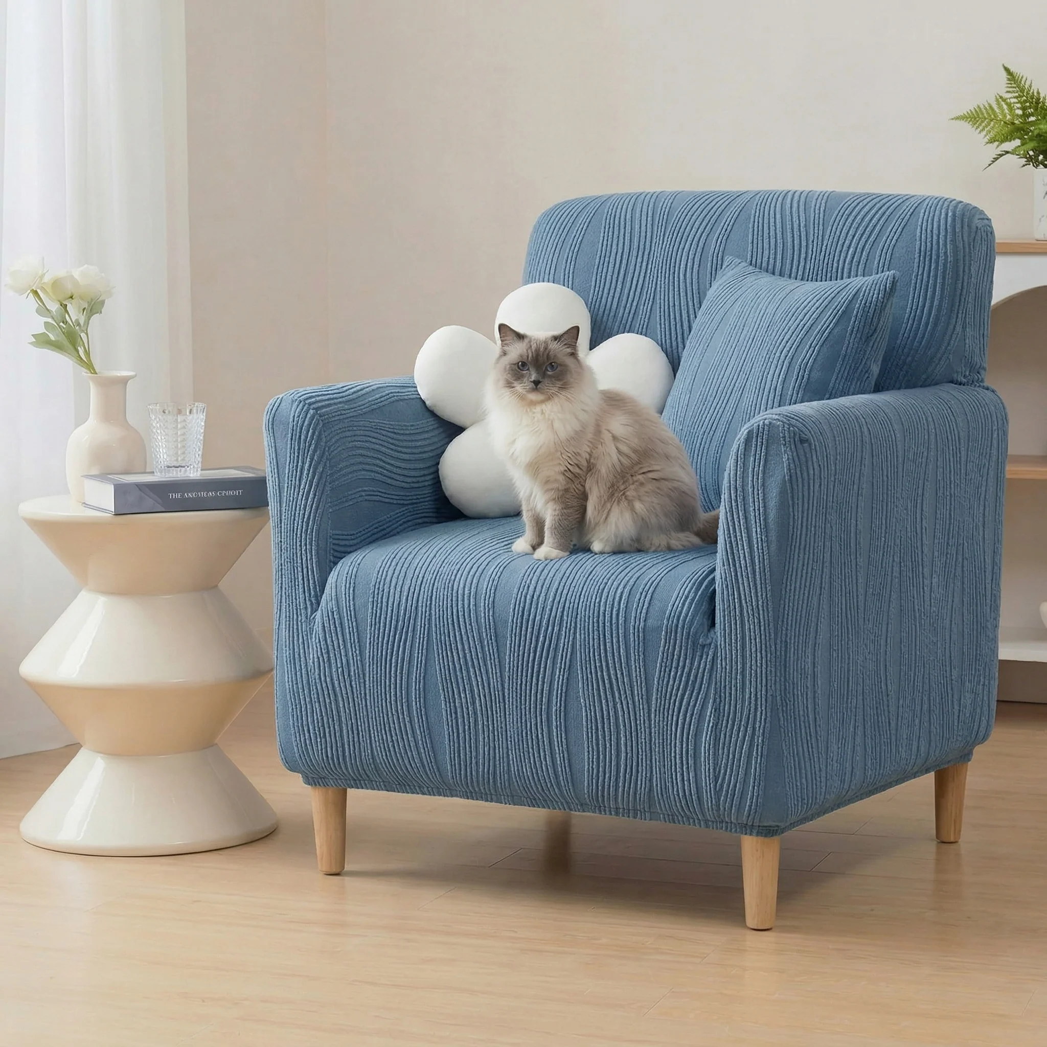 Housse de fauteuil, canapé extensible 1, 2, 3, 4 places anti-rayures - Image 15