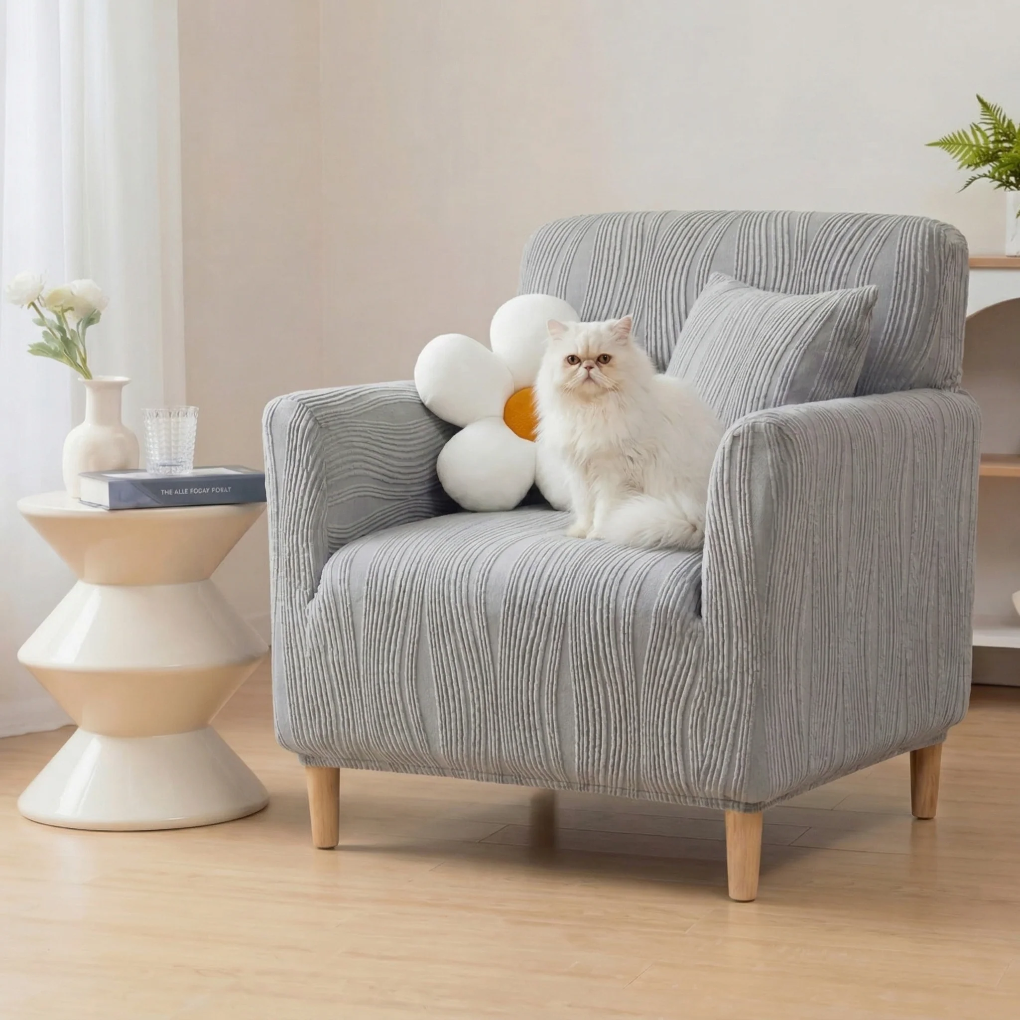 Housse de fauteuil, canapé extensible 1, 2, 3, 4 places anti-rayures - Image 6