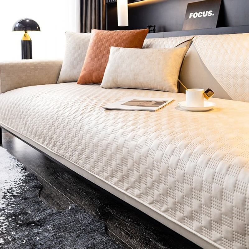 Housse de canapé résistante à l’eau en tissu aspect cuir pour protéger vos meubles - Image 7