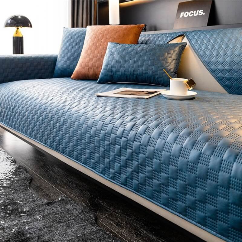 Housse de canapé résistante à l’eau en tissu aspect cuir pour protéger vos meubles - Image 9