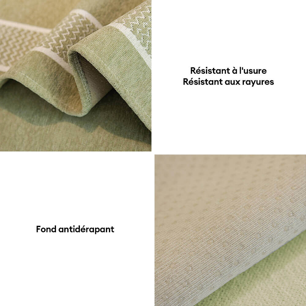 Housse de canapé jacquard chenille résistante aux rayures à bords larges - Image 5