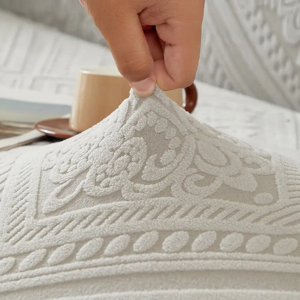 Housse de canapé extensible magique en jacquard rétro à motifs, protection intégrale. - Image 8