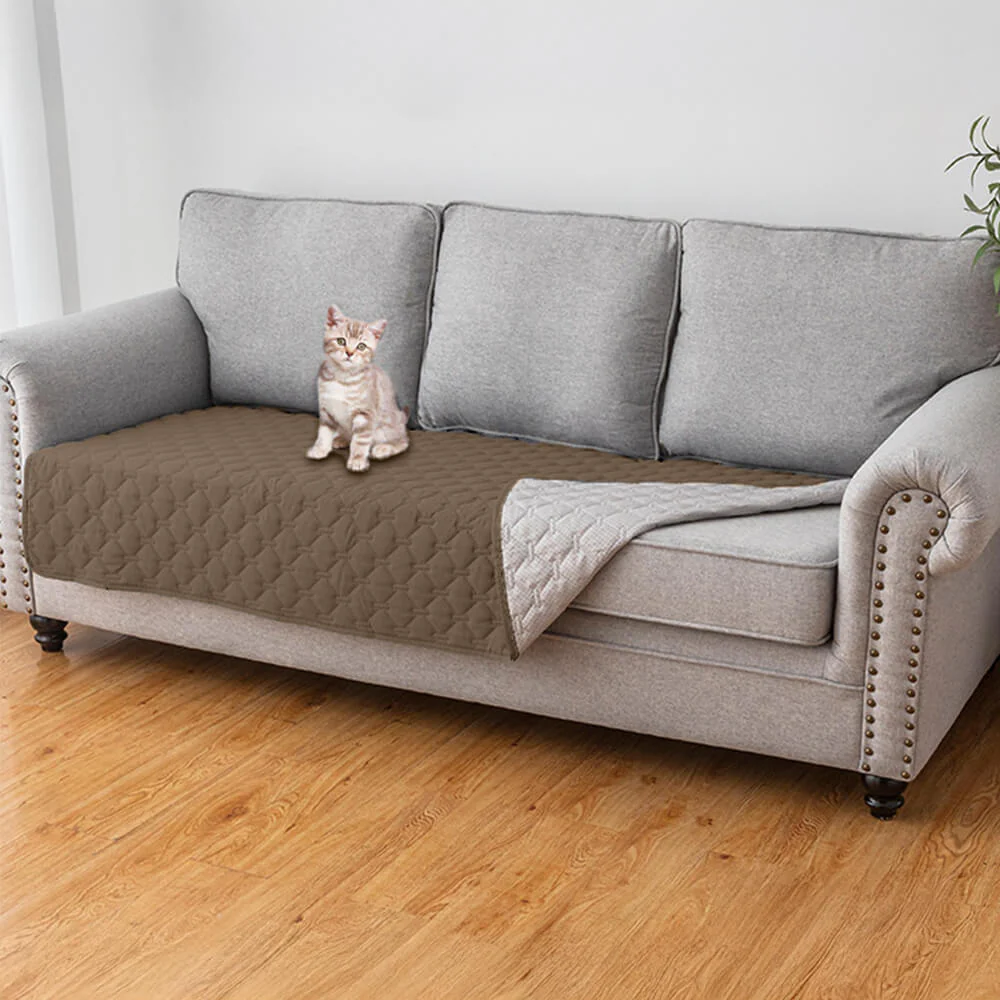 Housse de canapé matelassée en losanges imperméable et antidérapante pour animaux de compagnie – Protection élégante des meubles - Image 3