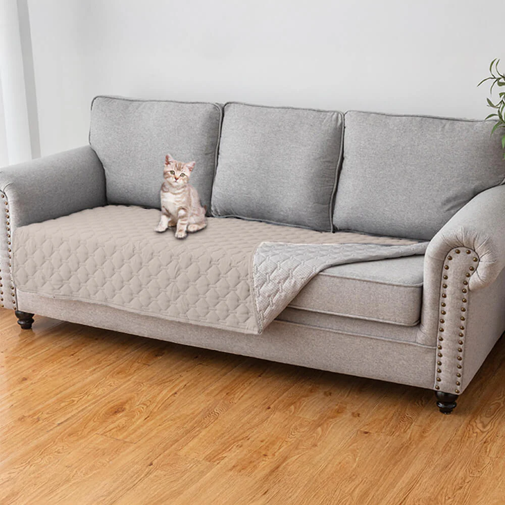 Housse de canapé matelassée en losanges imperméable et antidérapante pour animaux de compagnie – Protection élégante des meubles - Image 7