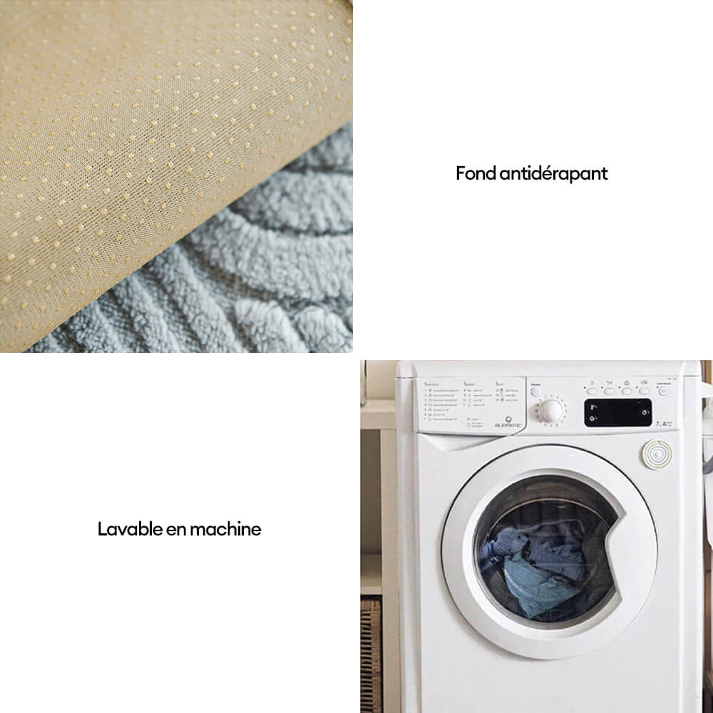Housse de canapé moderne en peluche douce antidérapante motif géométrique - Image 7