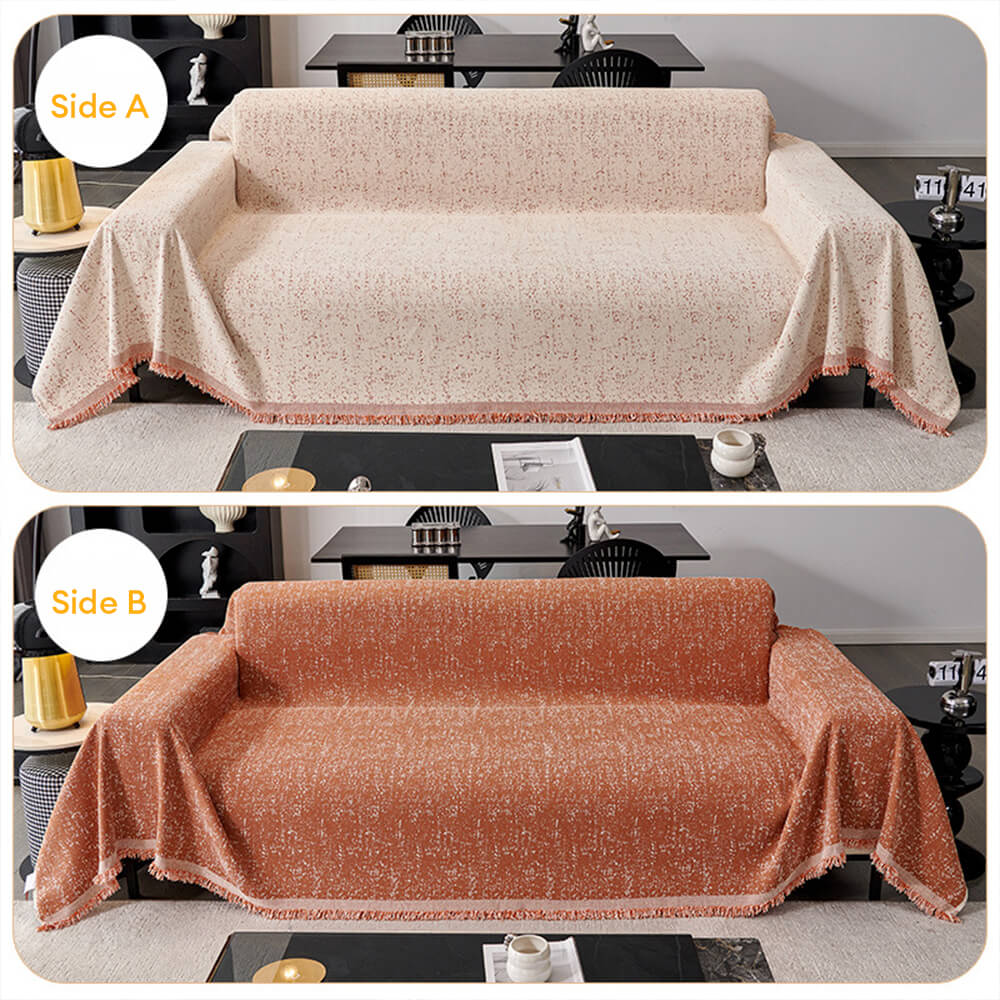Jeté de canapé housse de canapé moderne minimaliste en chenille anti-rayures pour chats couverture complète - Image 10