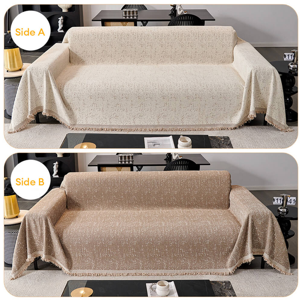 Jeté de canapé housse de canapé moderne minimaliste en chenille anti-rayures pour chats couverture complète - Image 13