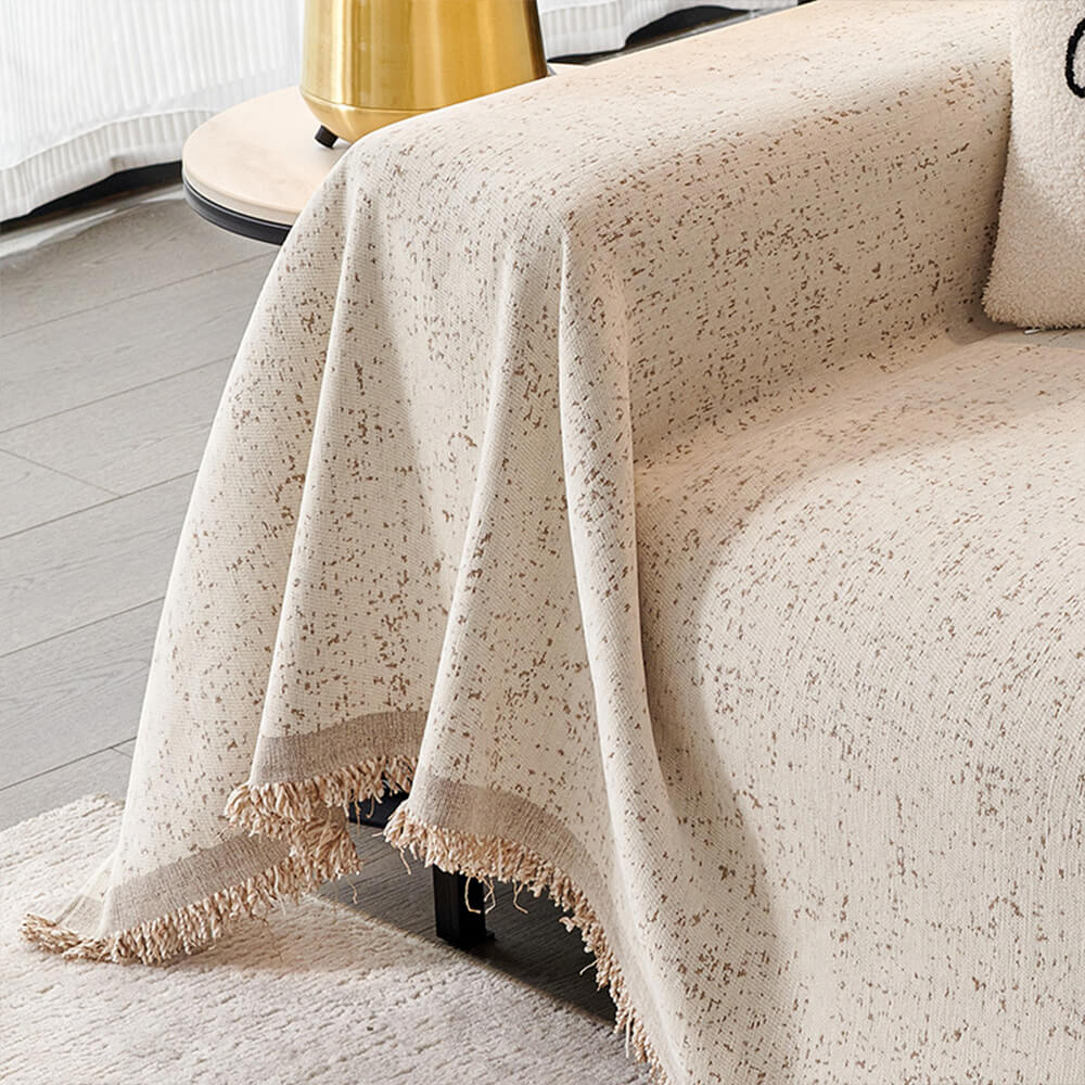 Jeté de canapé housse de canapé moderne minimaliste en chenille anti-rayures pour chats couverture complète - Image 2