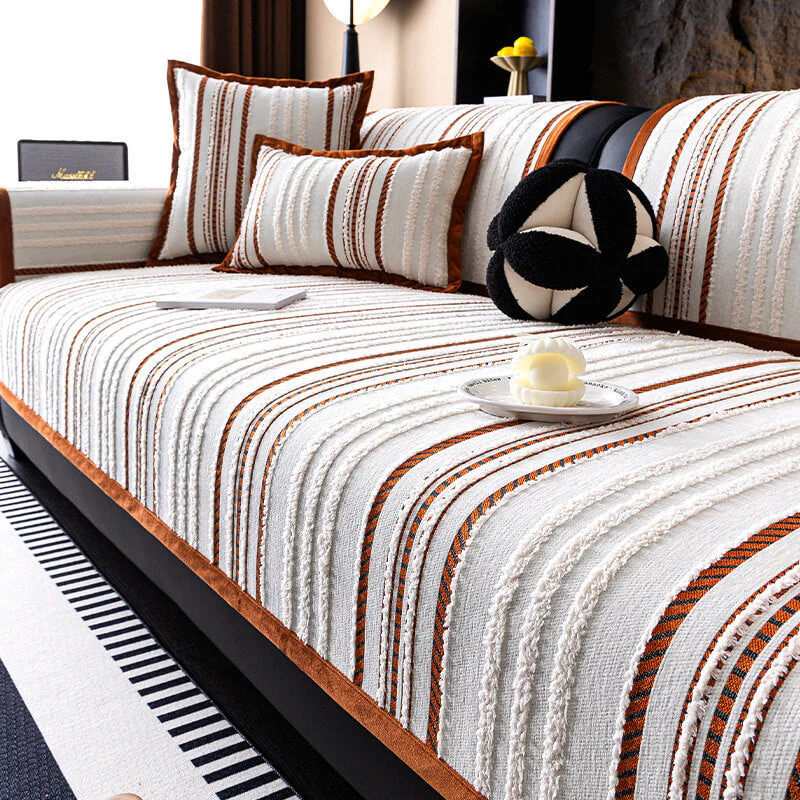 Housse de Canapé Protection Luxe Chenille Douce Résistante à l'Usure Antidérapante - Image 3