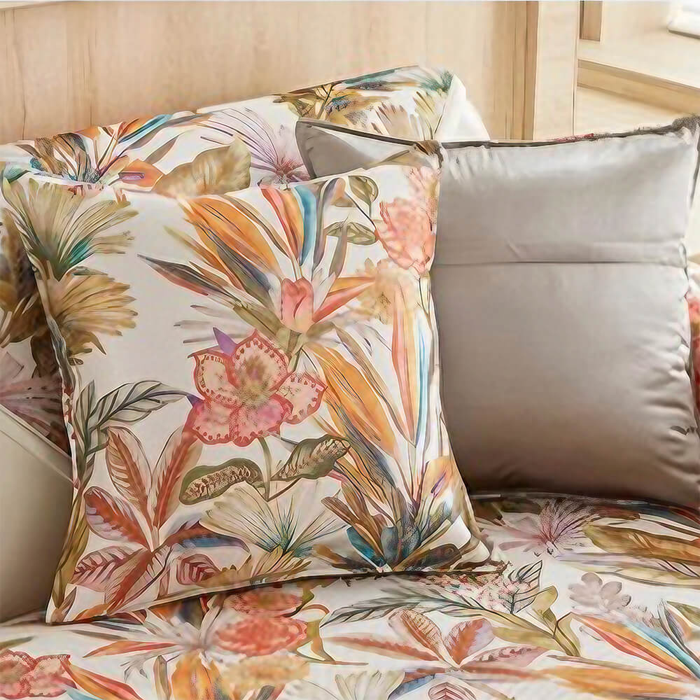 Housse de Canapé Sectionnelle Anti-dérapante à Feuilles Tropicales - Image 10