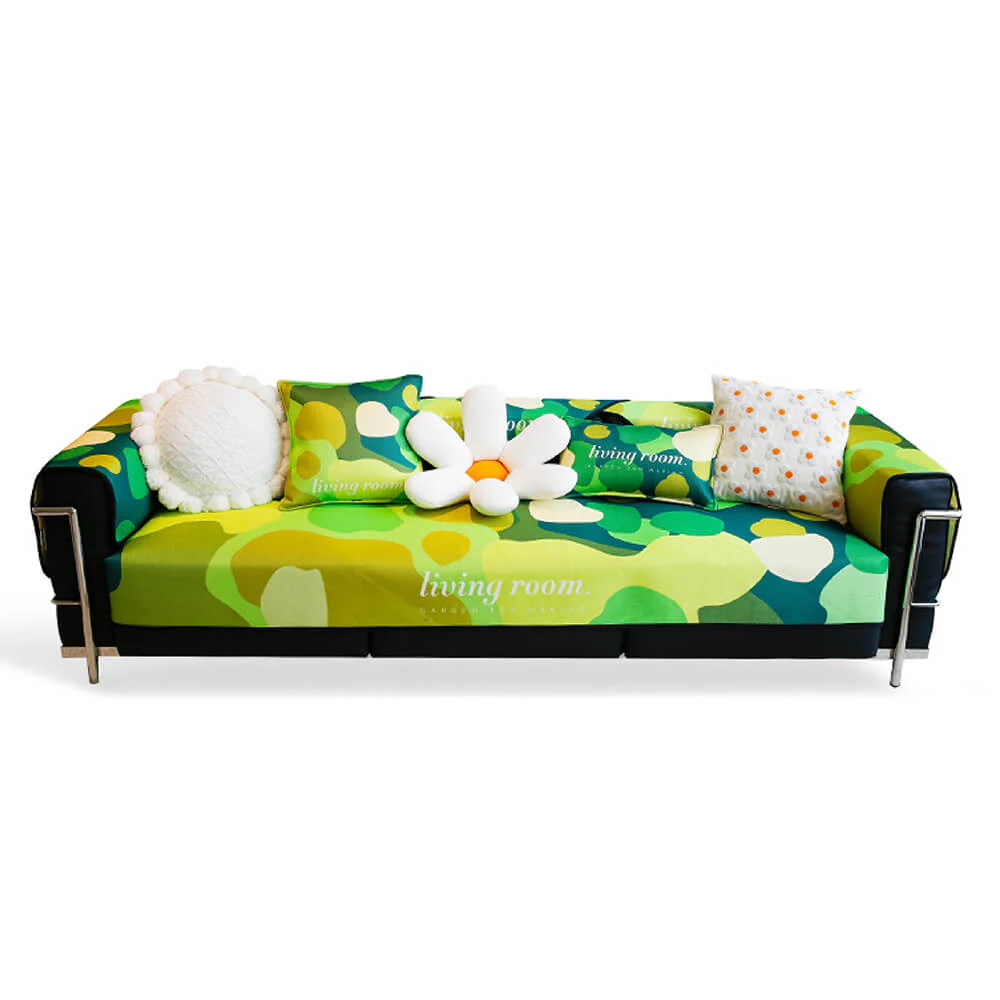 Housse de canapé super douce anti-griffures à motif floral - Image 10