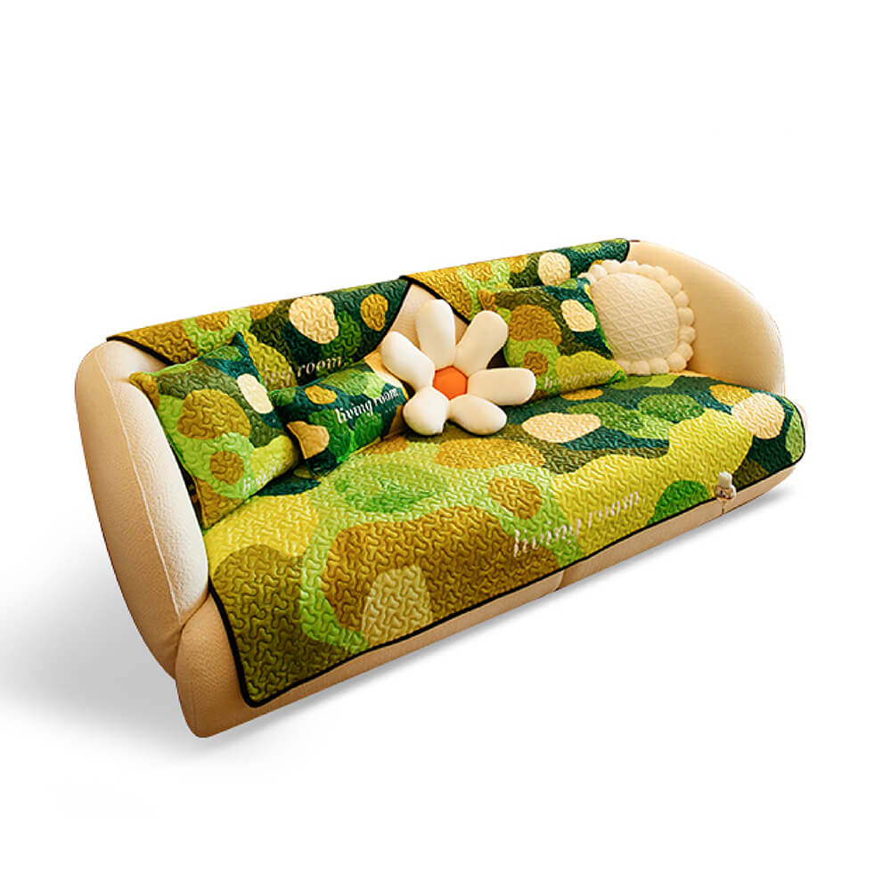 Housse de canapé super douce anti-griffures à motif floral - Image 11
