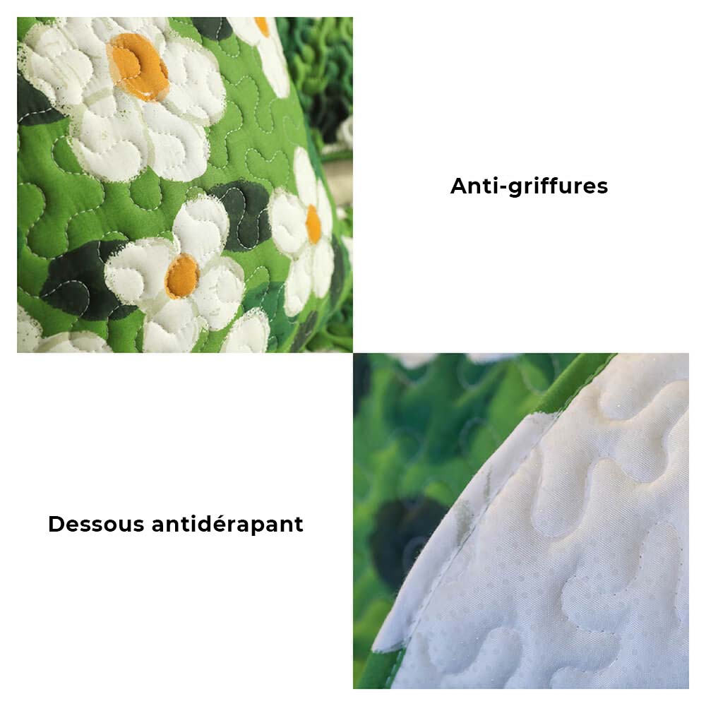 Housse de canapé super douce anti-griffures à motif floral - Image 4