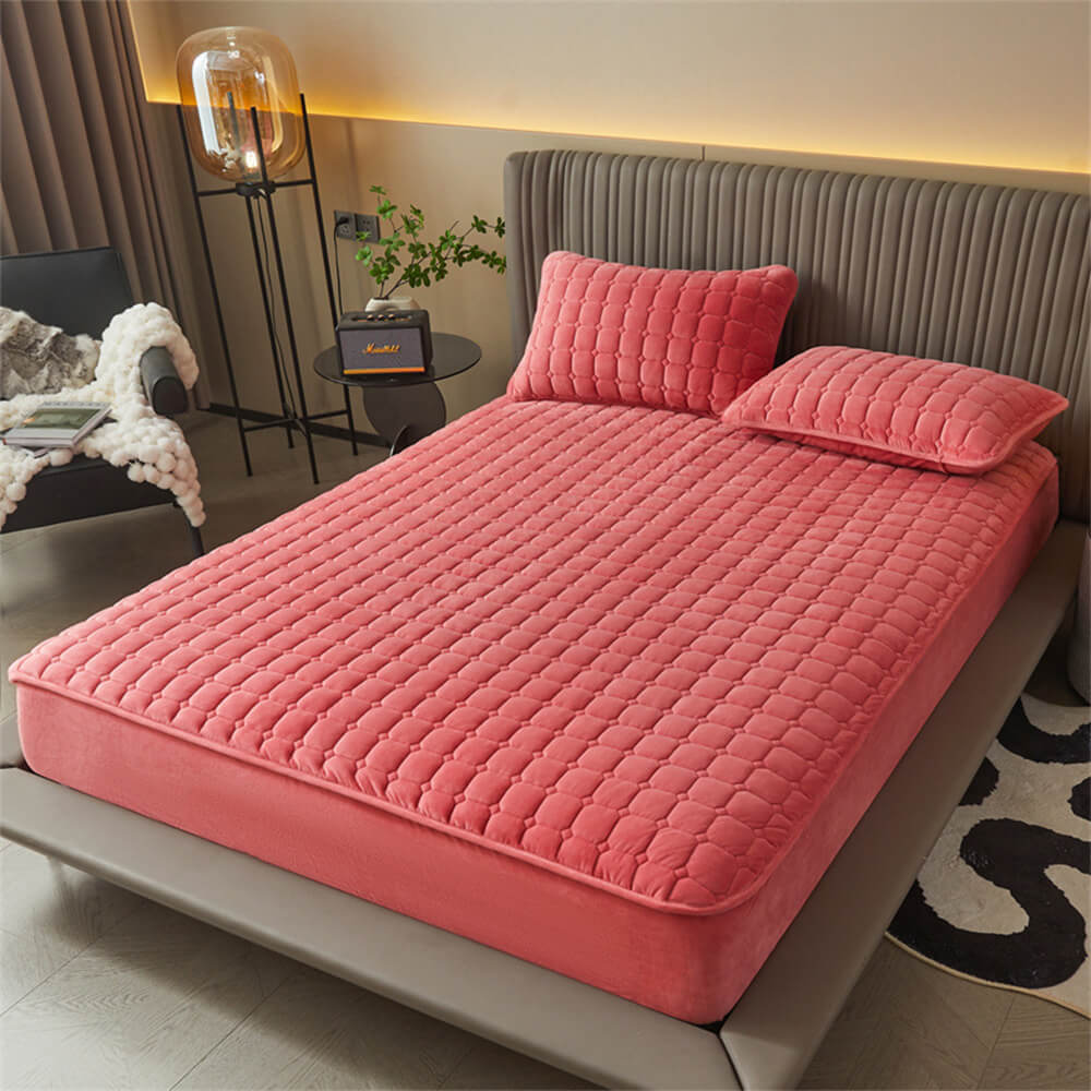 Housse de Matelas Ajustable en Velours Douillet et Respirant - Image 2