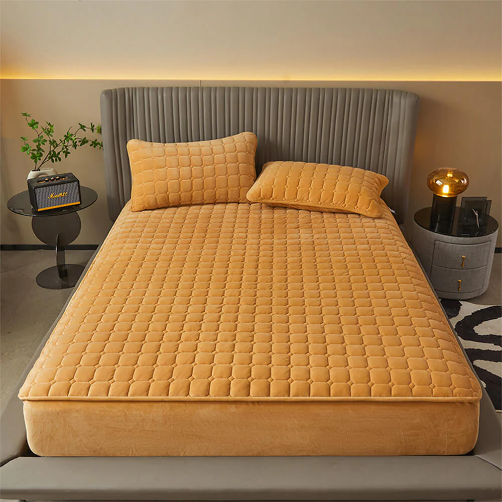 Housse de Matelas Ajustable en Velours Douillet et Respirant - Image 6