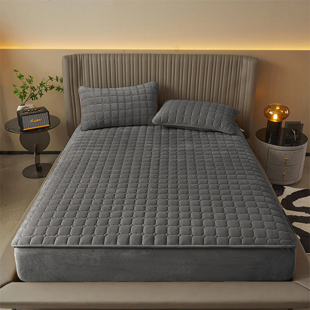 Housse de Matelas Ajustable en Velours Douillet et Respirant - Image 9