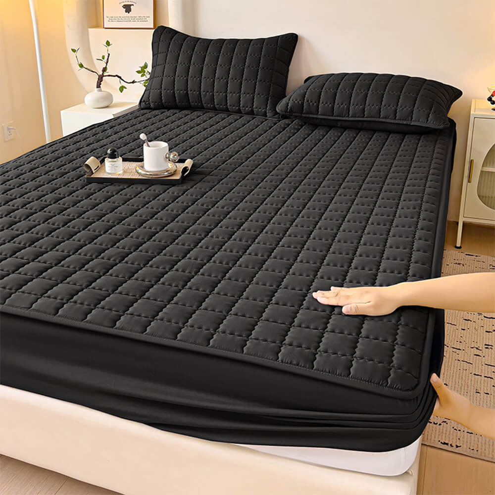 Housse de matelas élégante carrée respirante imperméable antibactérienne - Image 3