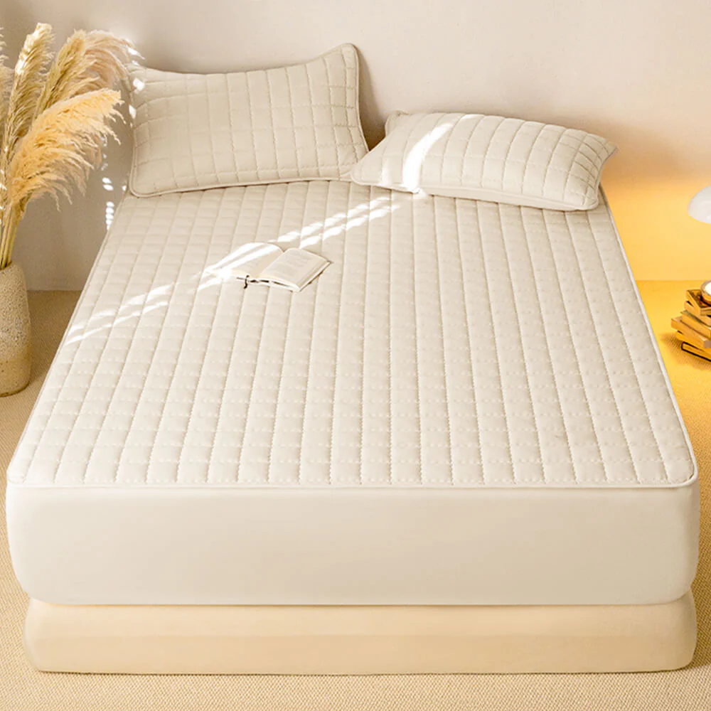 Housse de matelas élégante carrée respirante imperméable antibactérienne - Image 8