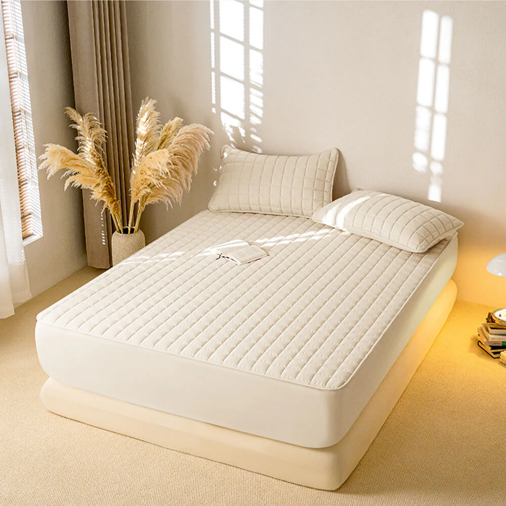 Housse de matelas élégante carrée respirante imperméable antibactérienne - Image 9