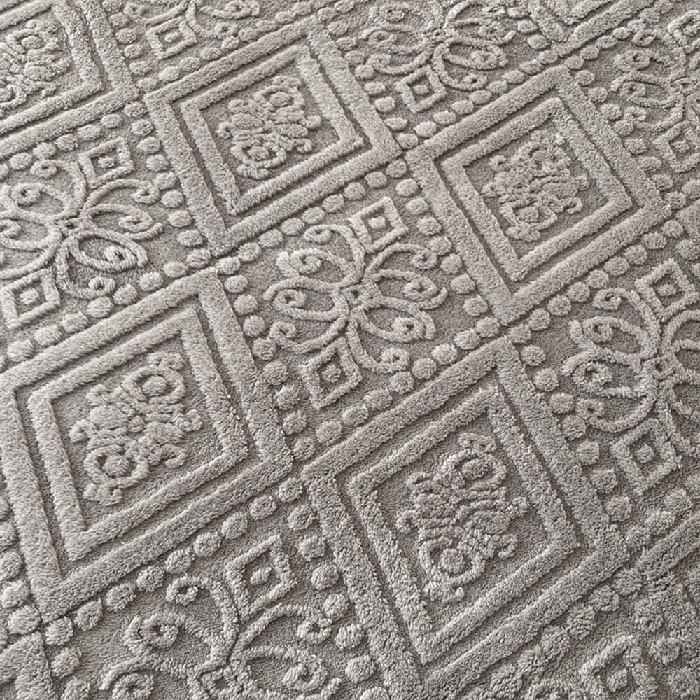 Housse de matelas en velours de lait chaud gaufré de style baroque - Image 5