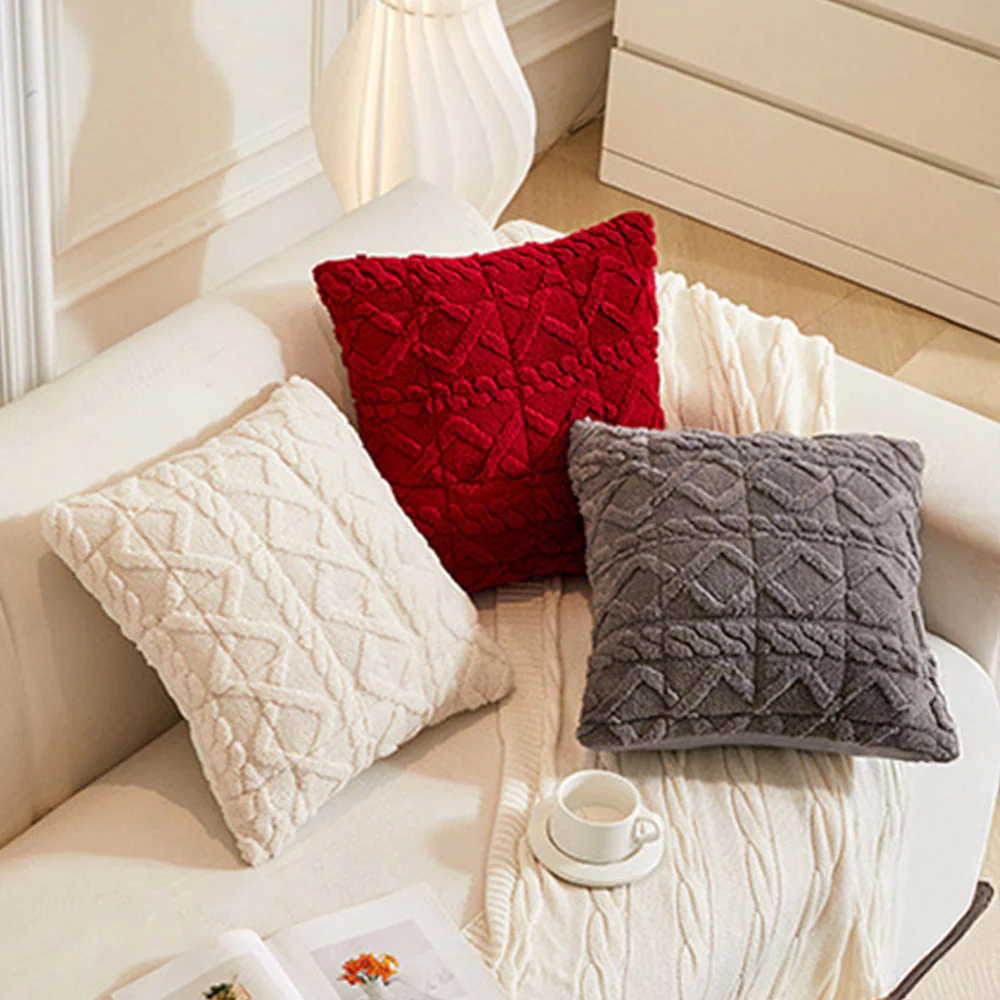 Housse de protection pour canapé carrée en peluche douce antidérapante - Image 6