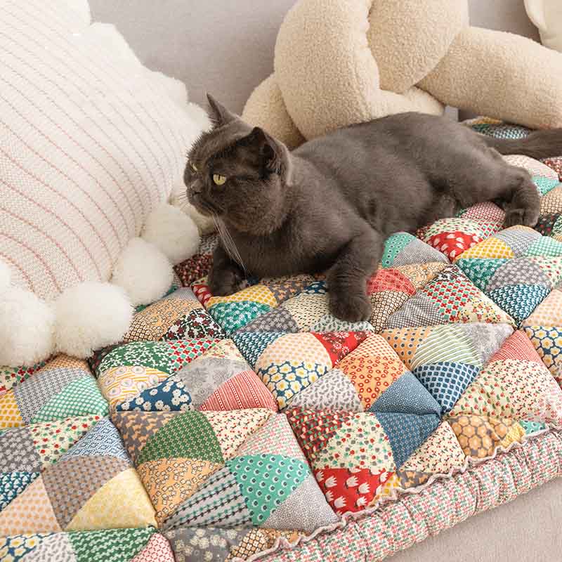 Housse de protection pour canapé en coton patchwork - Image 15