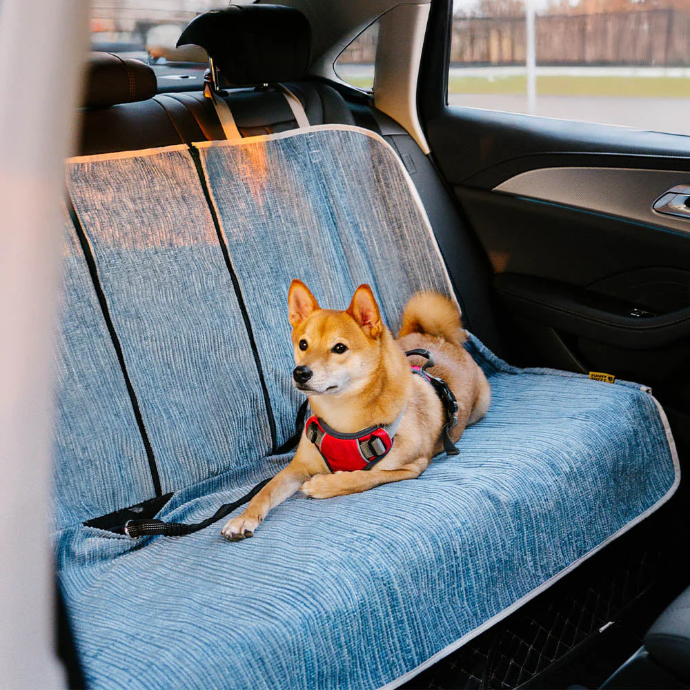 Housse de protection siège auto pour animaux chenille rayée imperméable - Road Safer - Image 2