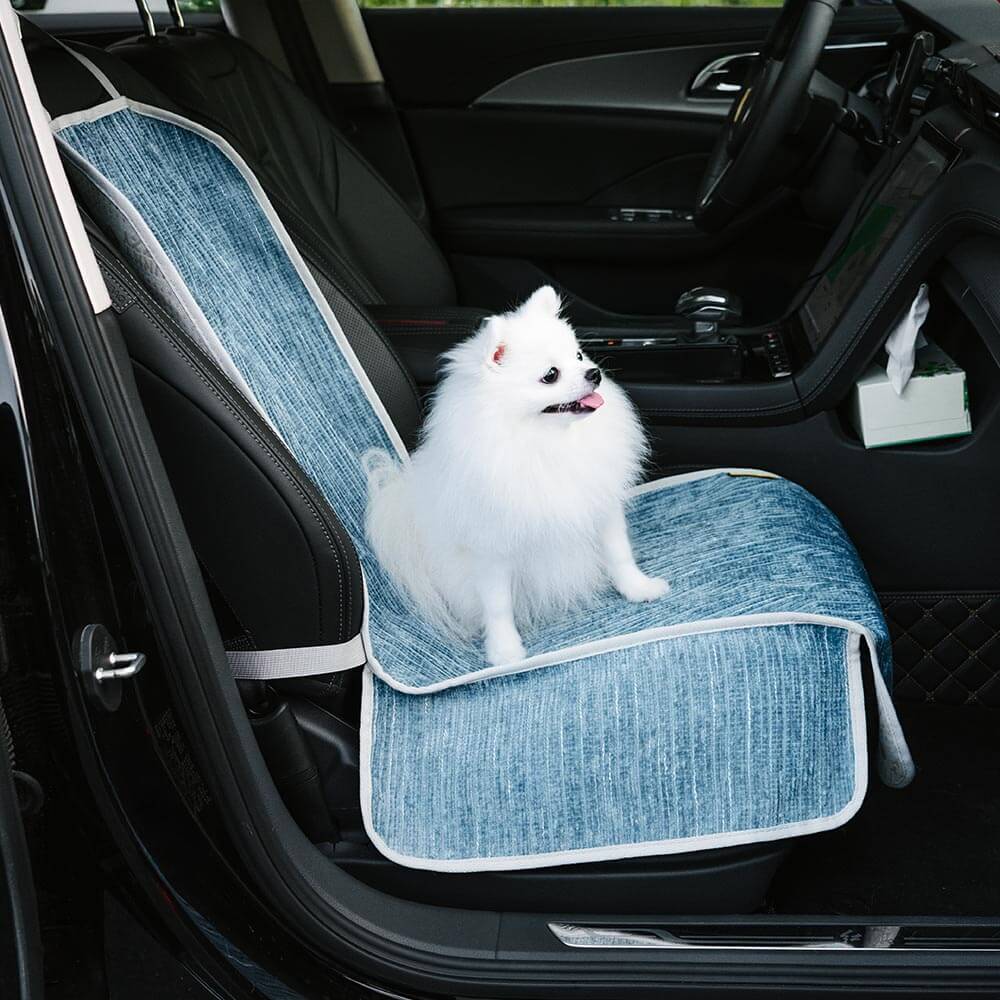 Housse de protection siège auto pour animaux chenille rayée imperméable - Road Safer - Image 3