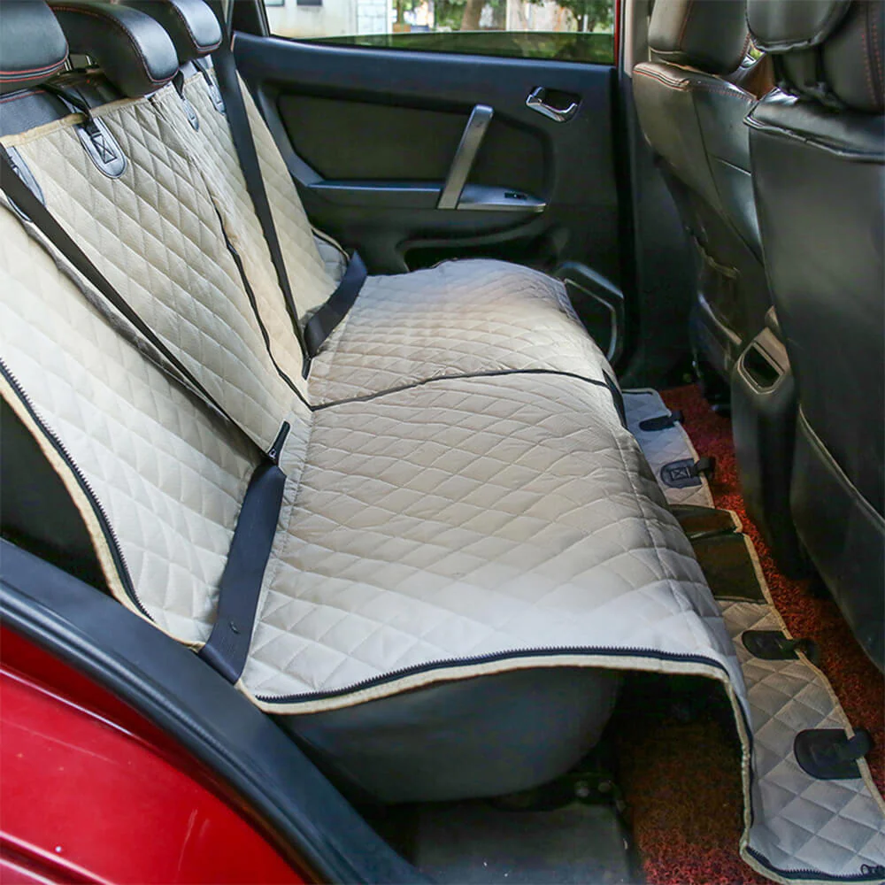 Housse de siège arrière imperméable et multifonction pour chien convertible pour voiture - Image 10