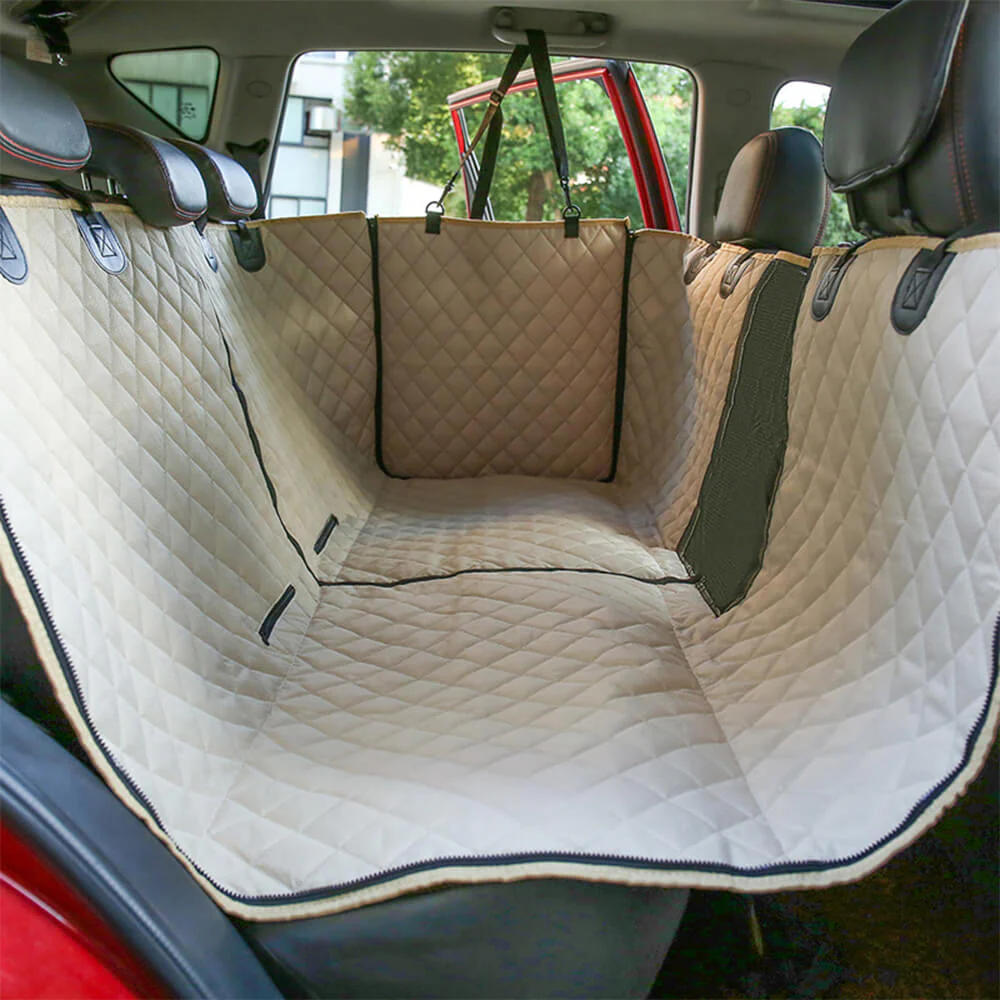 Housse de siège arrière imperméable et multifonction pour chien convertible pour voiture - Image 11