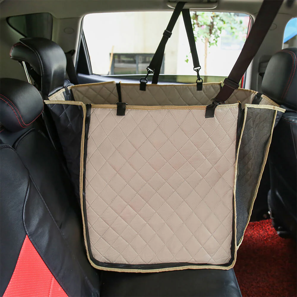 Housse de siège arrière imperméable et multifonction pour chien convertible pour voiture - Image 13