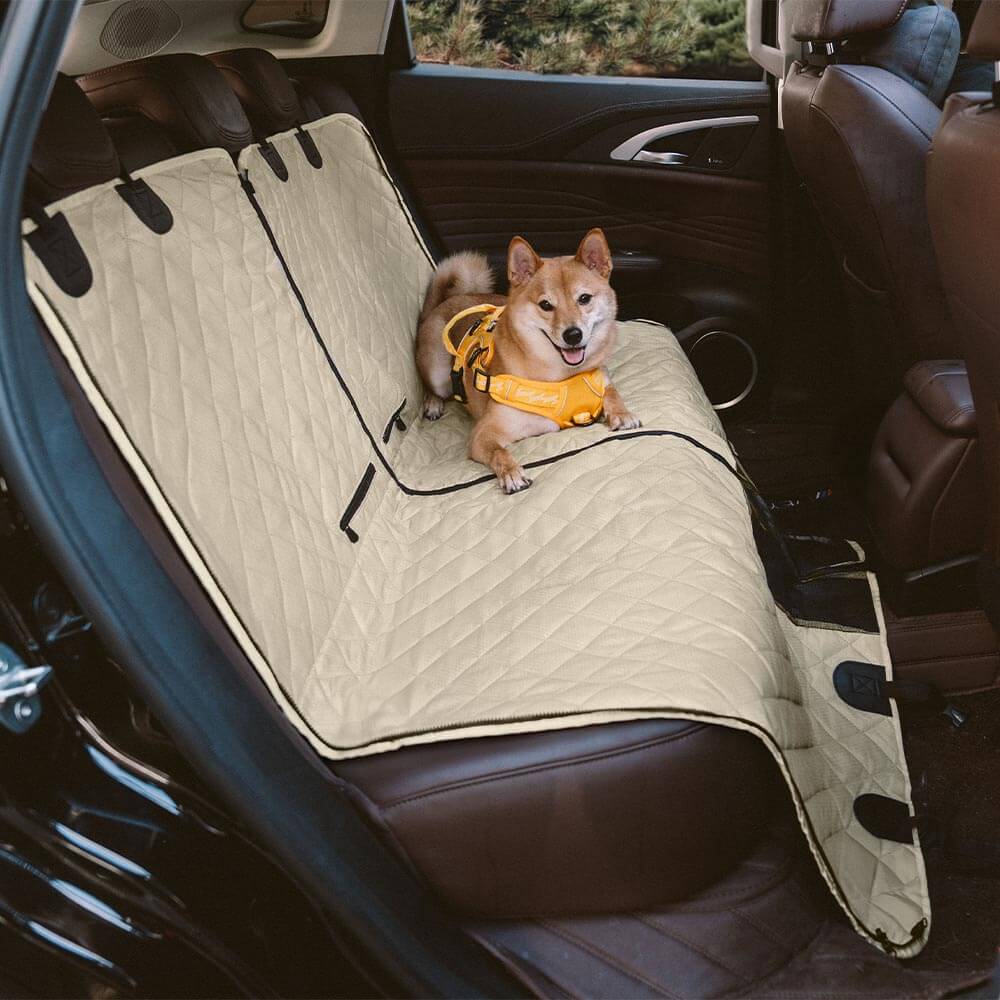 Housse de siège arrière imperméable et multifonction pour chien convertible pour voiture - Image 14