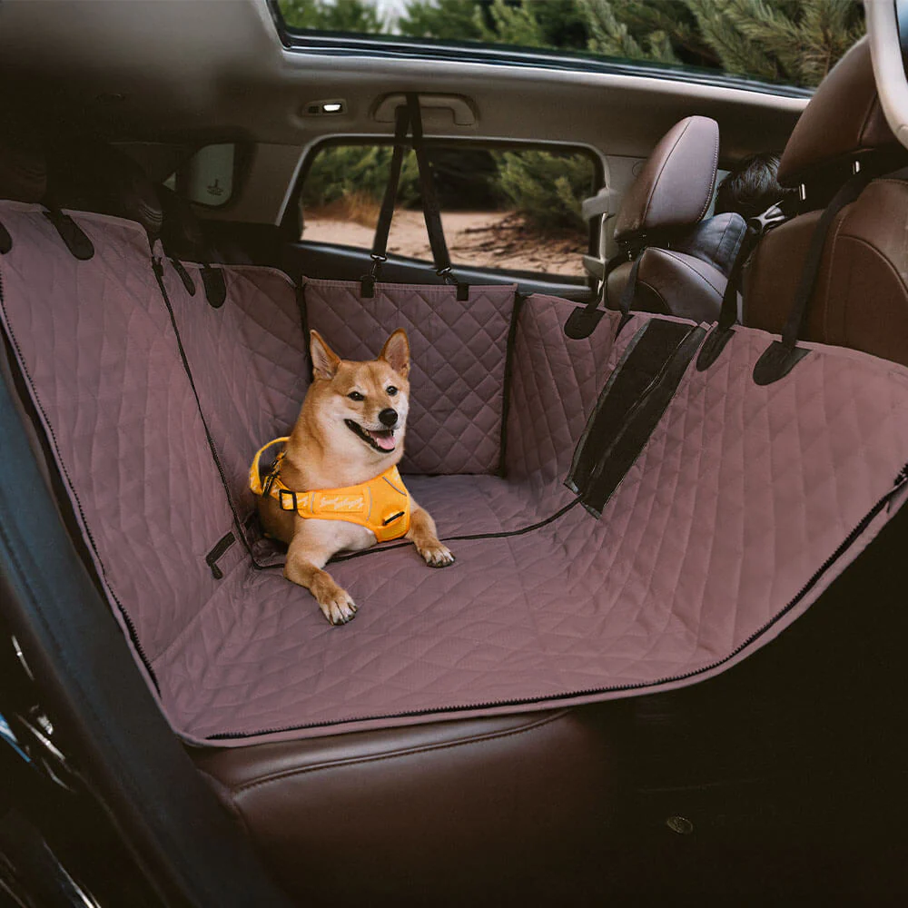 Housse de siège arrière imperméable et multifonction pour chien convertible pour voiture - Image 17