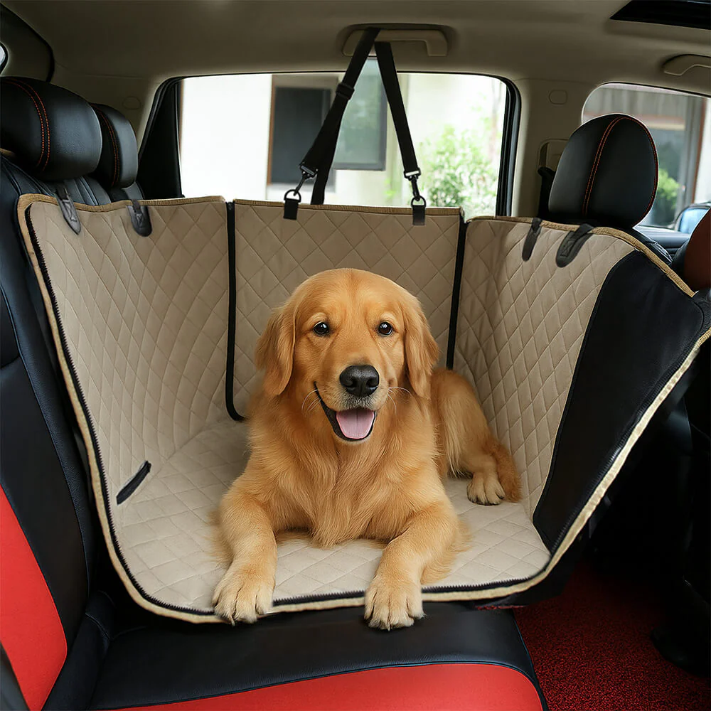 Housse de siège arrière imperméable et multifonction pour chien convertible pour voiture - Image 4