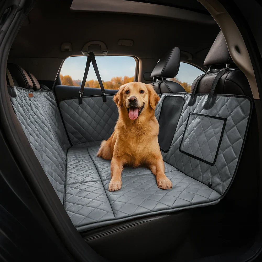 Housse de siège auto pour chien en simili cuir premium résistante à l'eau - RideProtector - Image 14