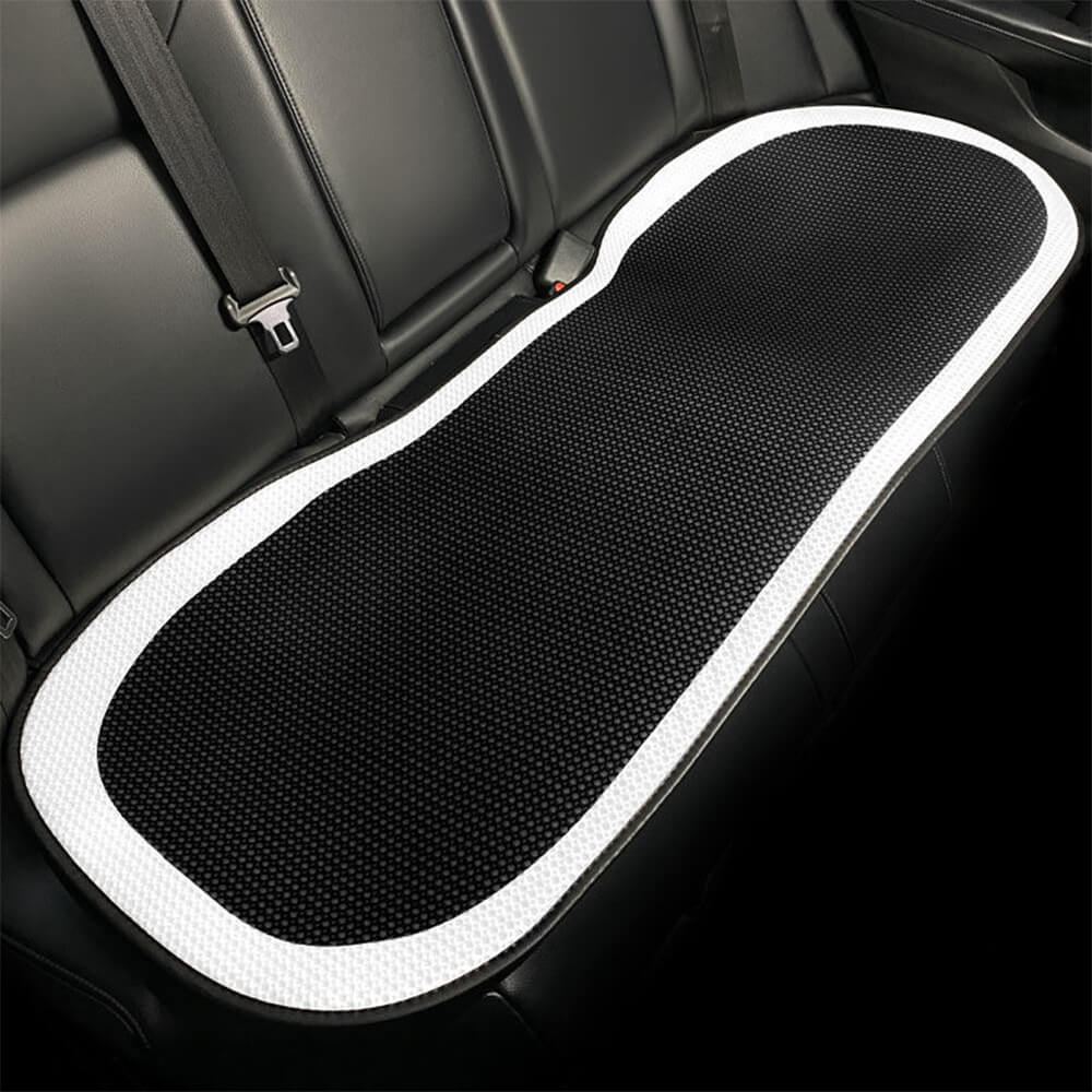 Housse de siège de voiture en maille respirante à damier de luxe ensemble complet - Image 17