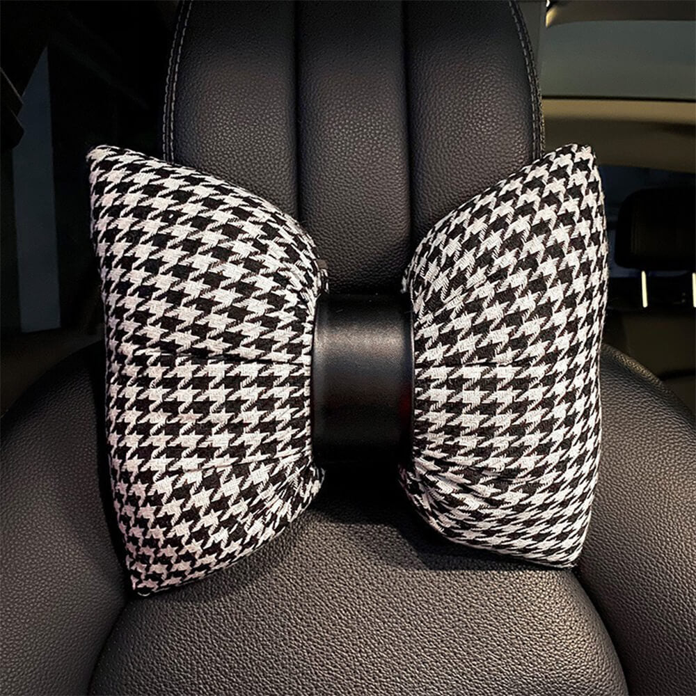 Housse de siège de voiture en maille respirante à damier de luxe ensemble complet - Image 7