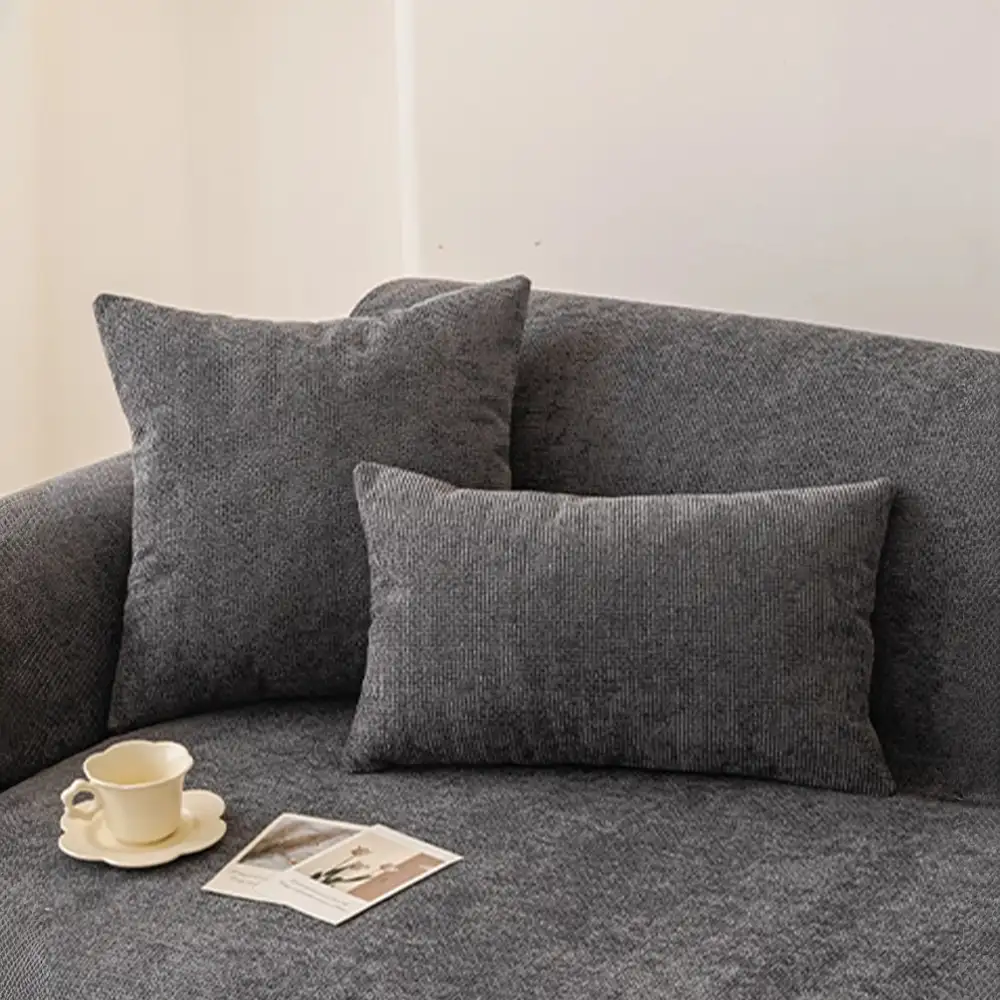 Housse fauteuil de canapé 3 places en chenille résistant aux rayures, durable, déperlant et antidérapant. - Image 14