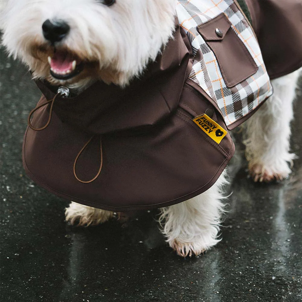 Imperméable ajustable pour chien à carreaux vintage protection contre les intempéries - Image 13