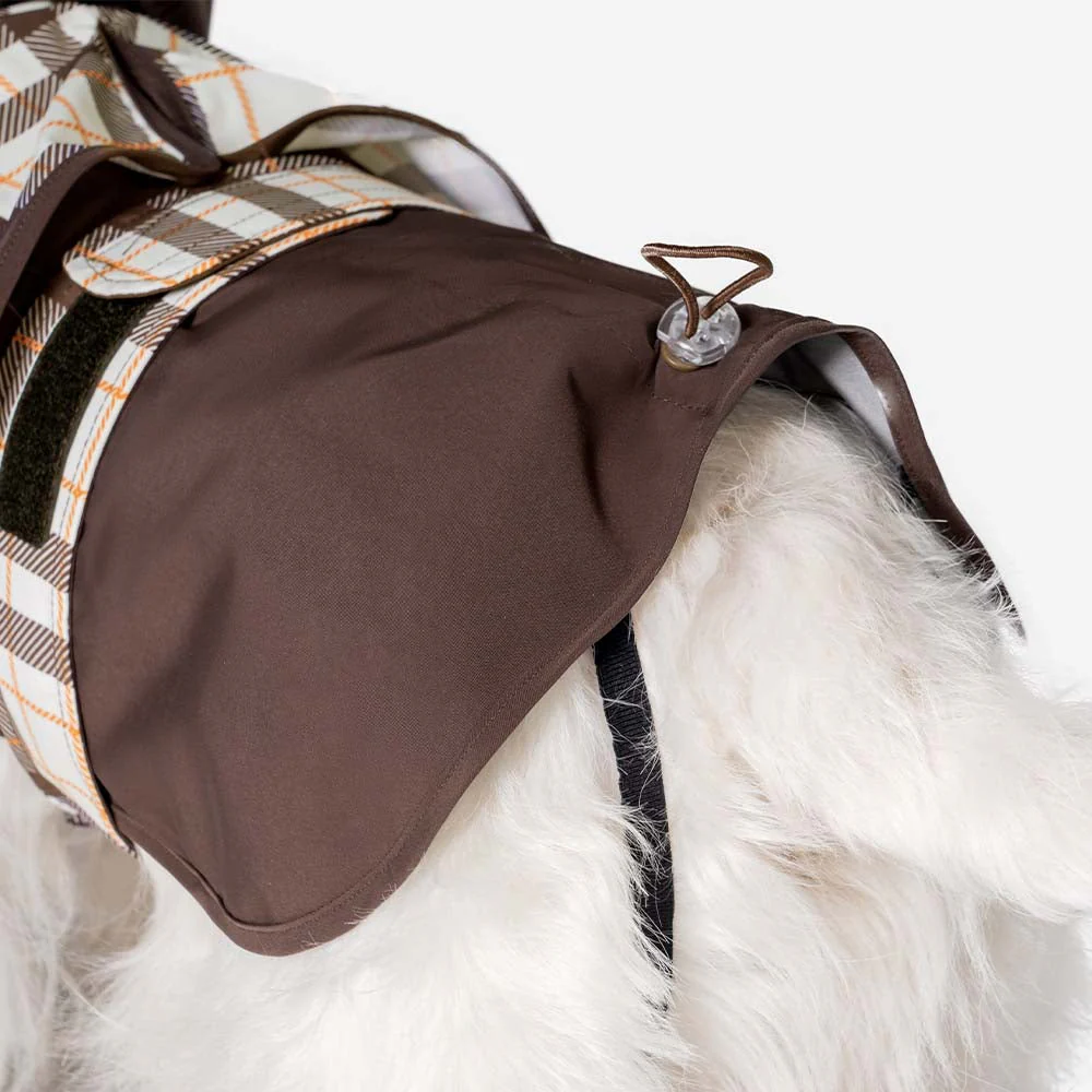 Imperméable ajustable pour chien à carreaux vintage protection contre les intempéries - Image 16