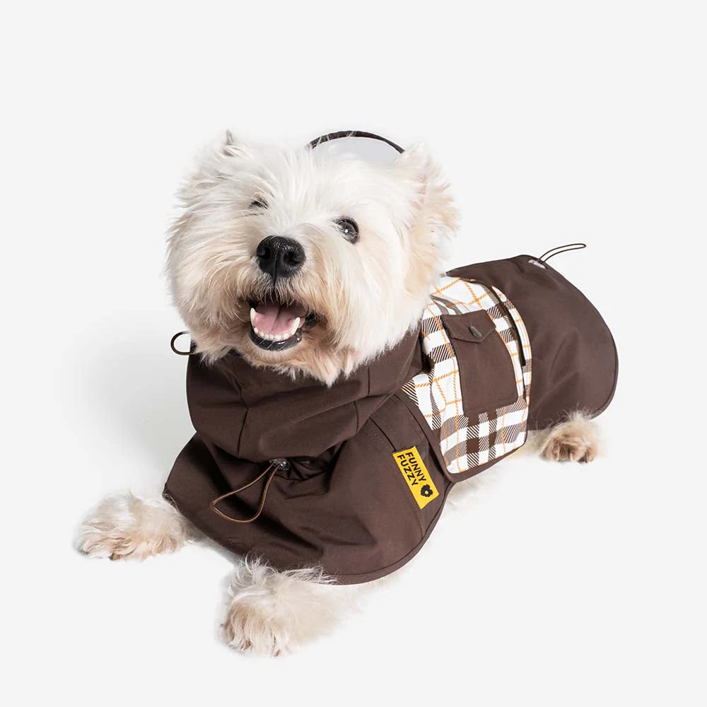 Imperméable ajustable pour chien à carreaux vintage protection contre les intempéries - Image 19