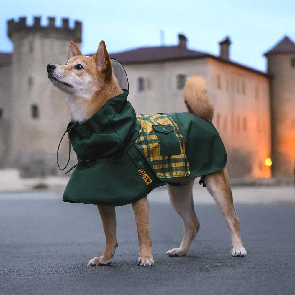 Imperméable ajustable pour chien à carreaux vintage protection contre les intempéries - Image 7