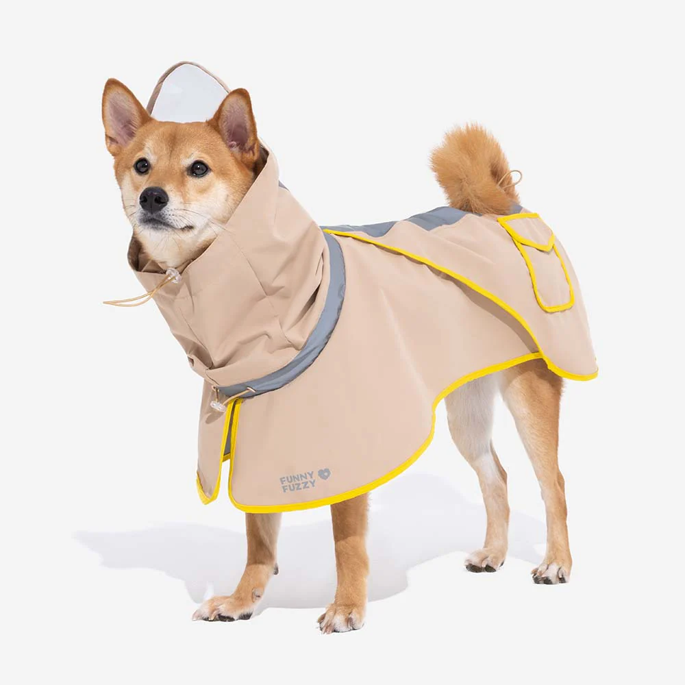 Imperméable réfléchissant réglable avec poche pour chien et maître - Restez au sec - Image 23