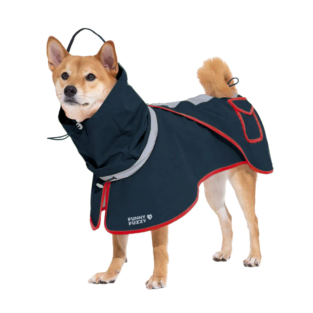 Imperméable réfléchissant réglable avec poche pour chien et maître - Restez au sec - Image 25