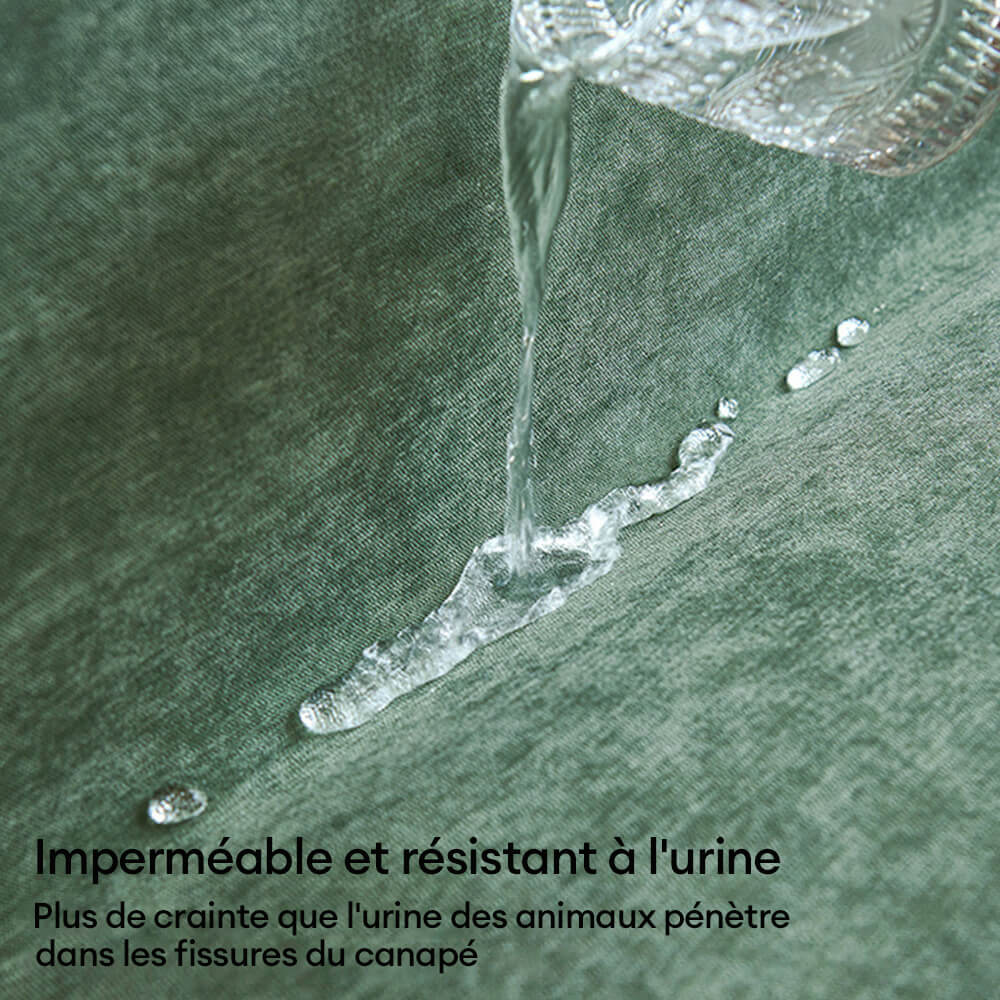 Jeté de canapé Housse de fauteuil, canapé imperméable résistante aux rayures et sans peluches - Image 13