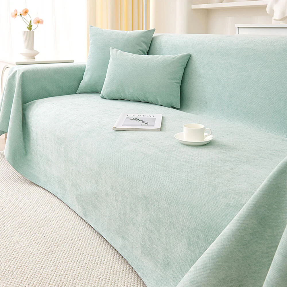 Jeté de canapé Housse de fauteuil, canapé imperméable résistante aux rayures et sans peluches - Image 18